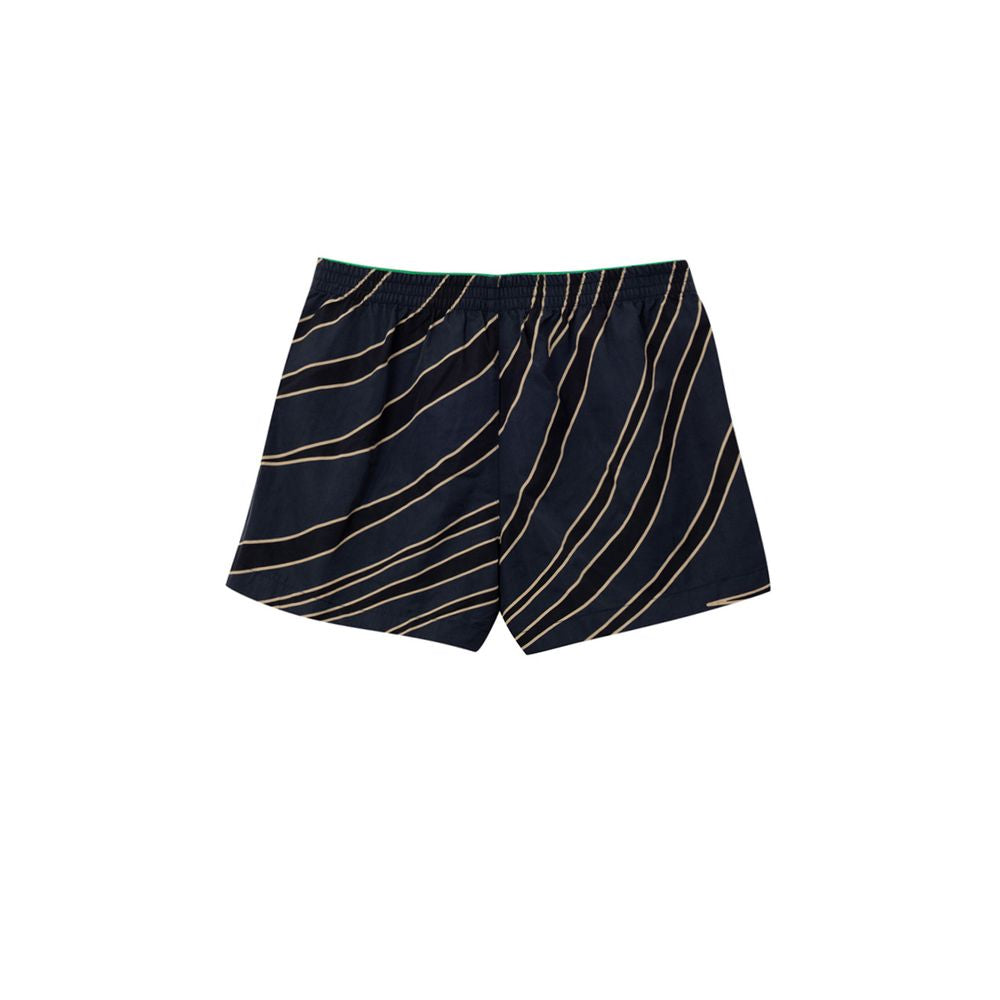 Blå polyamid badshorts