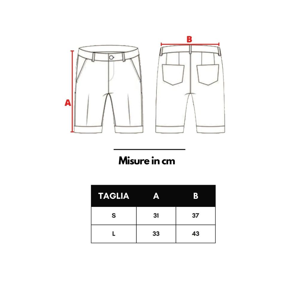 Blå polyamid badshorts