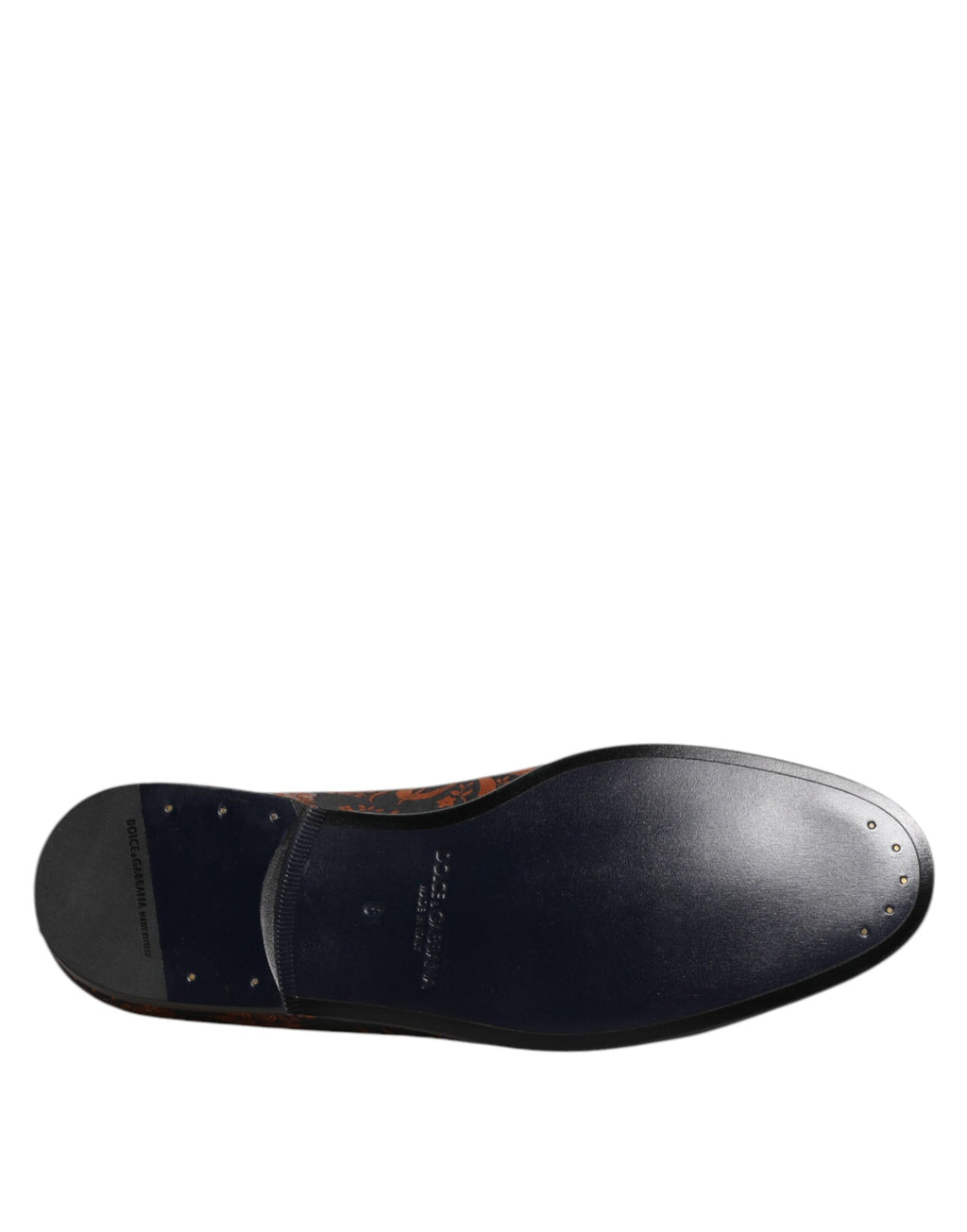 Svarta Jacquard Polyester Slip On Loafers