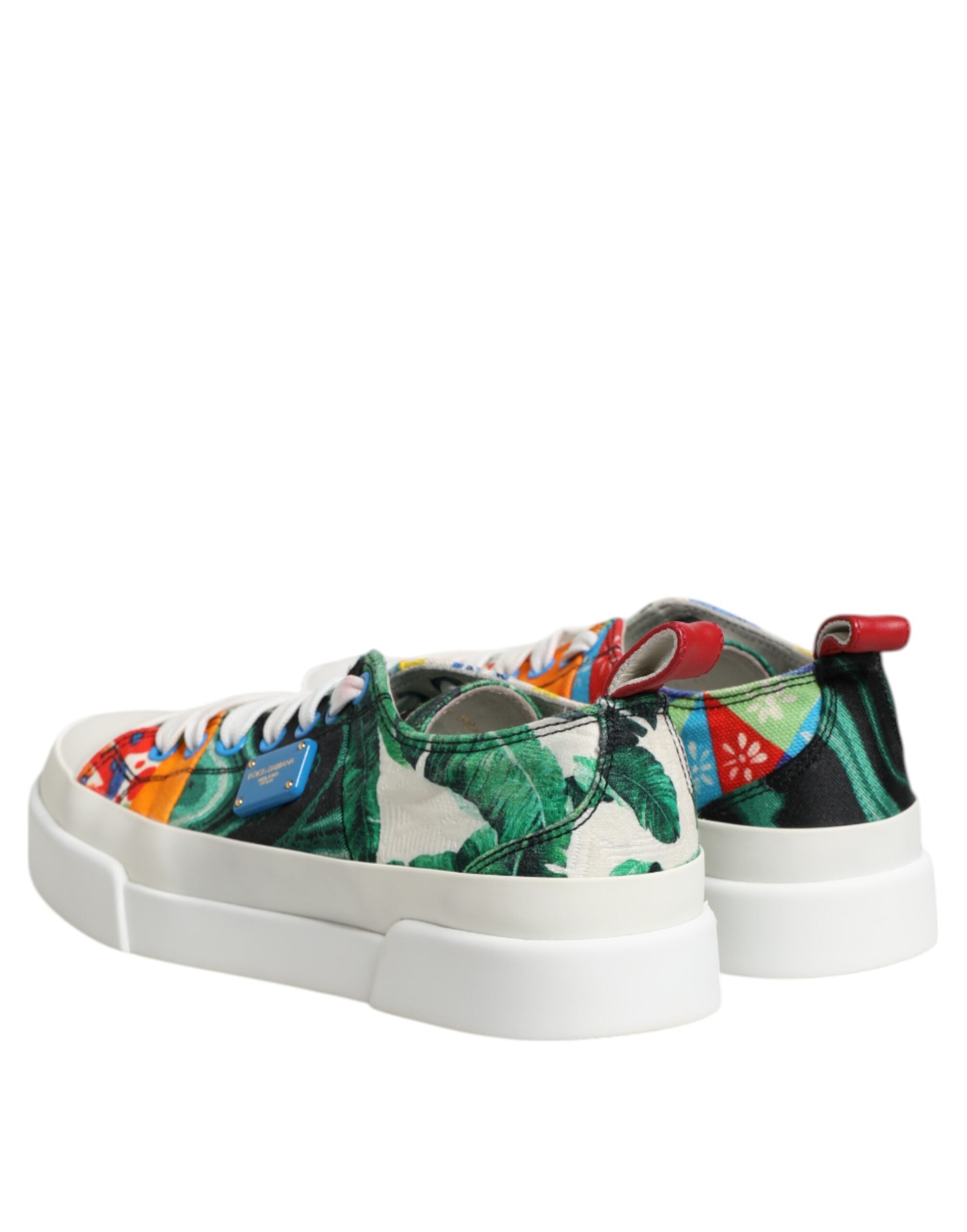 Dolce & Gabbana Multicolor Patchwork Low Top Sneakers Shoes