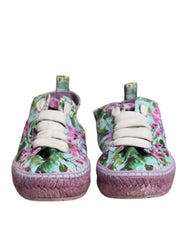 Dolce & Gabbana Multicolor Canvas Espadrilles Sneakers Shoes