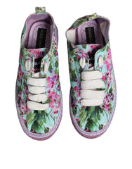 Dolce & Gabbana Multicolor Canvas Espadrilles Sneakers Shoes