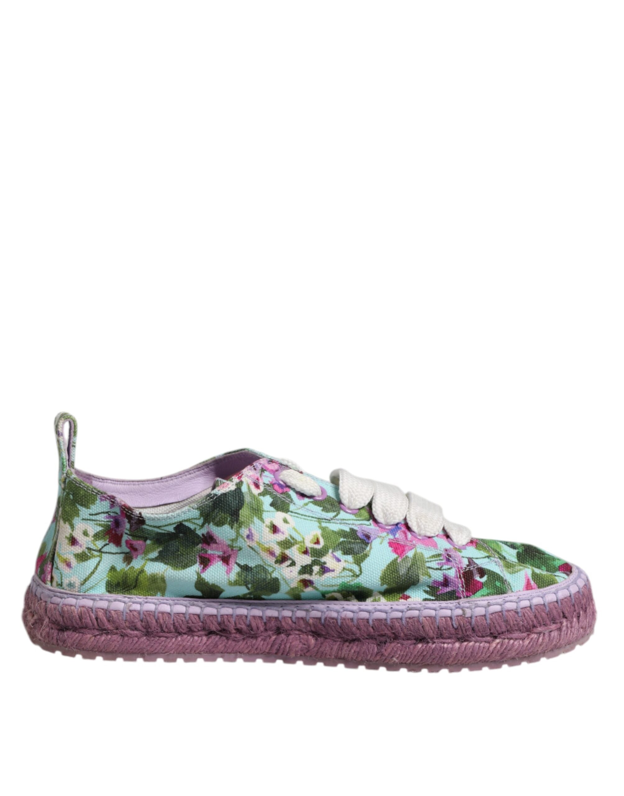 Flerfargede espadriller i lerret, joggesko