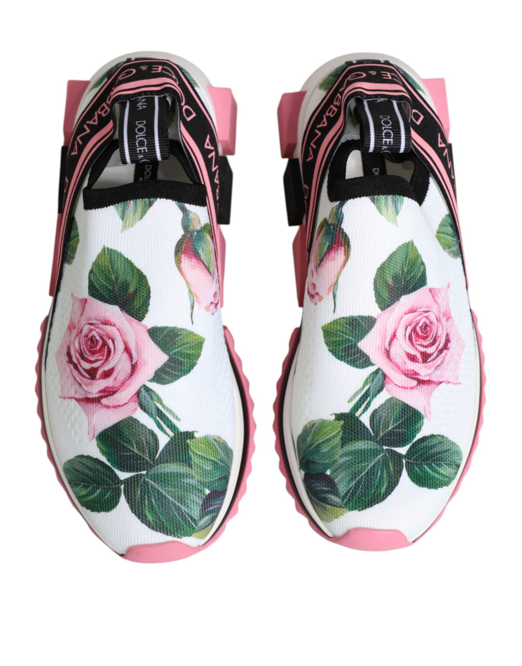 Vita rosmönster Sorrento Sneakers Skor