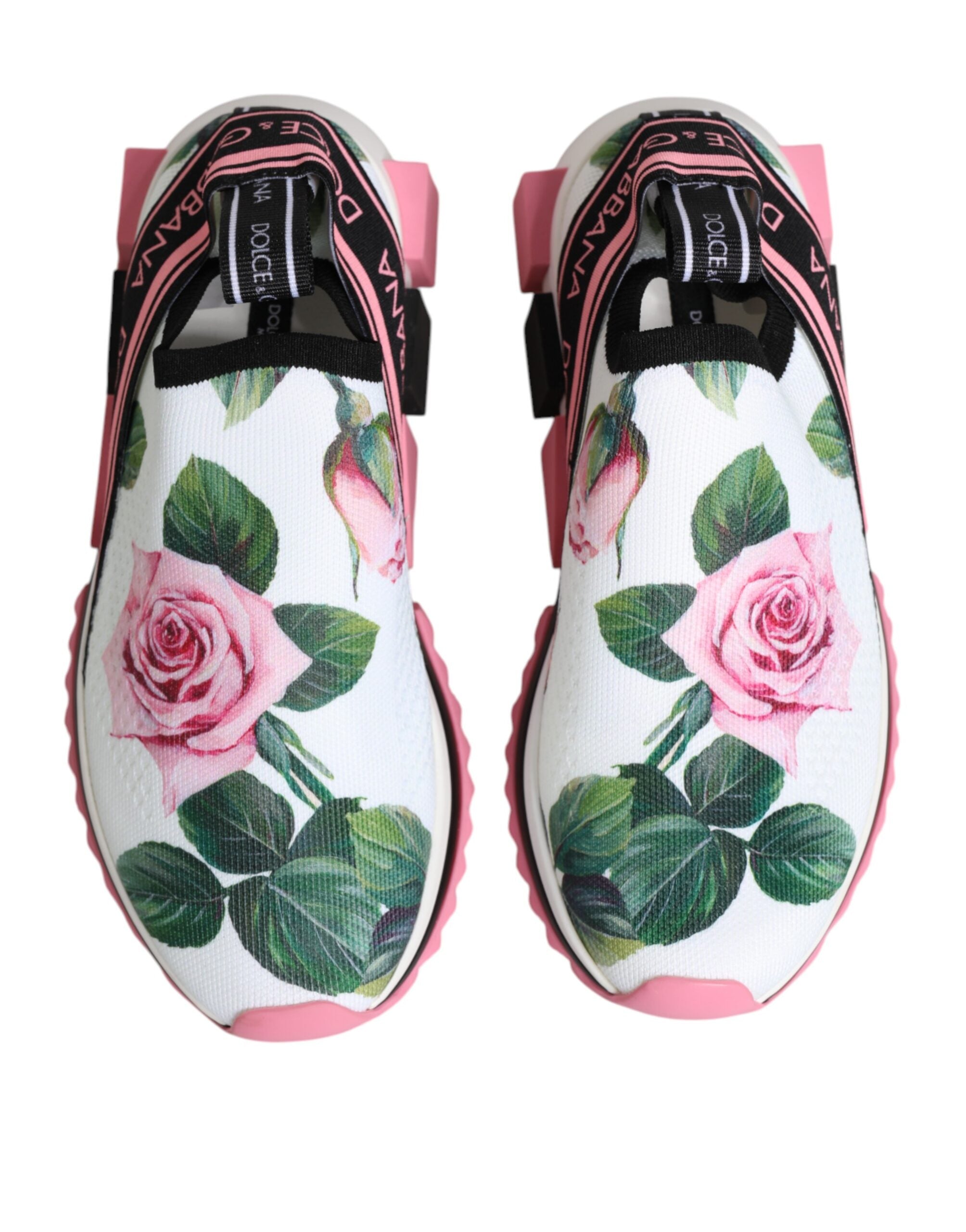 Hvite rosetrykk Sorrento Sneakers Sko