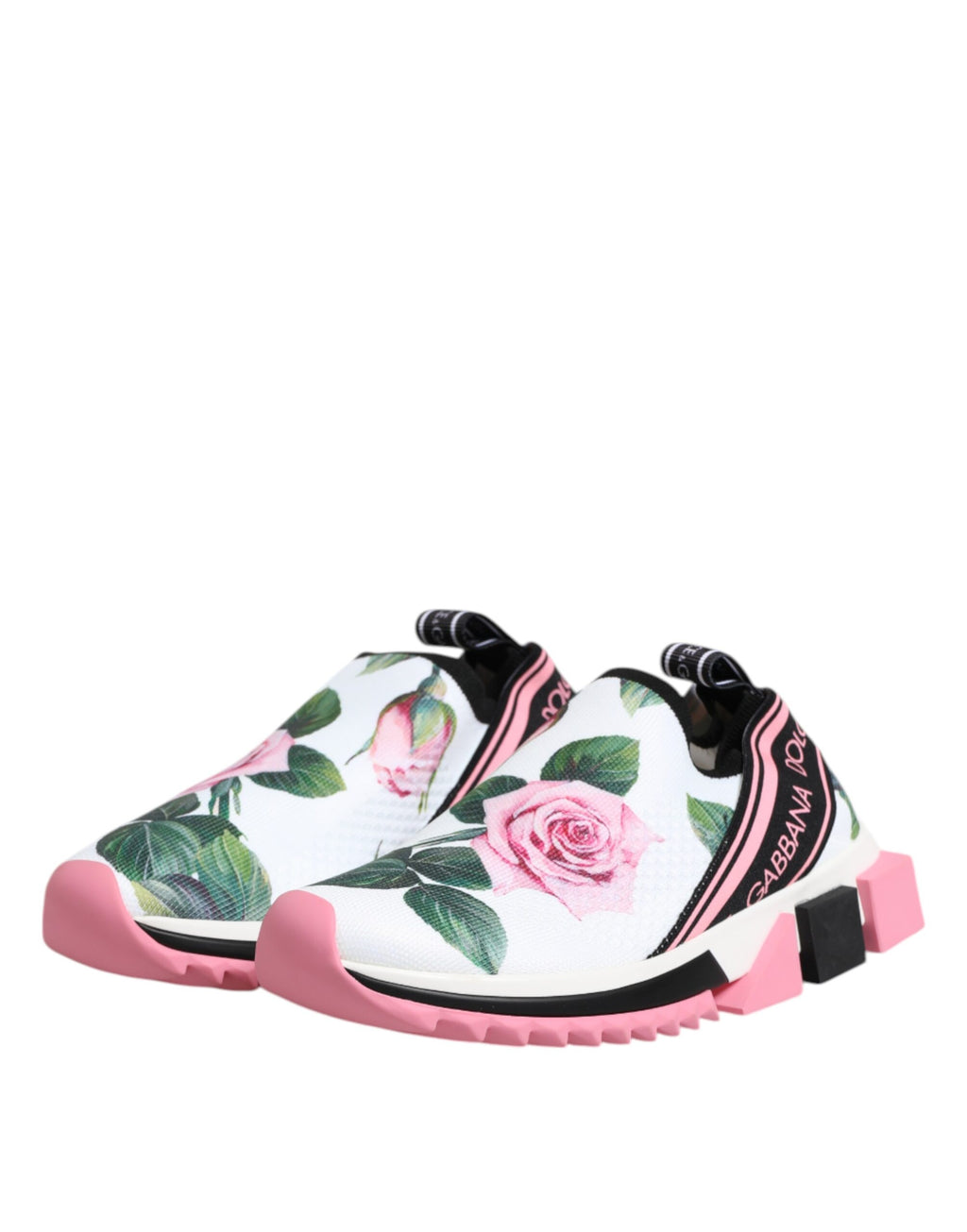 Vita rosmönster Sorrento Sneakers Skor