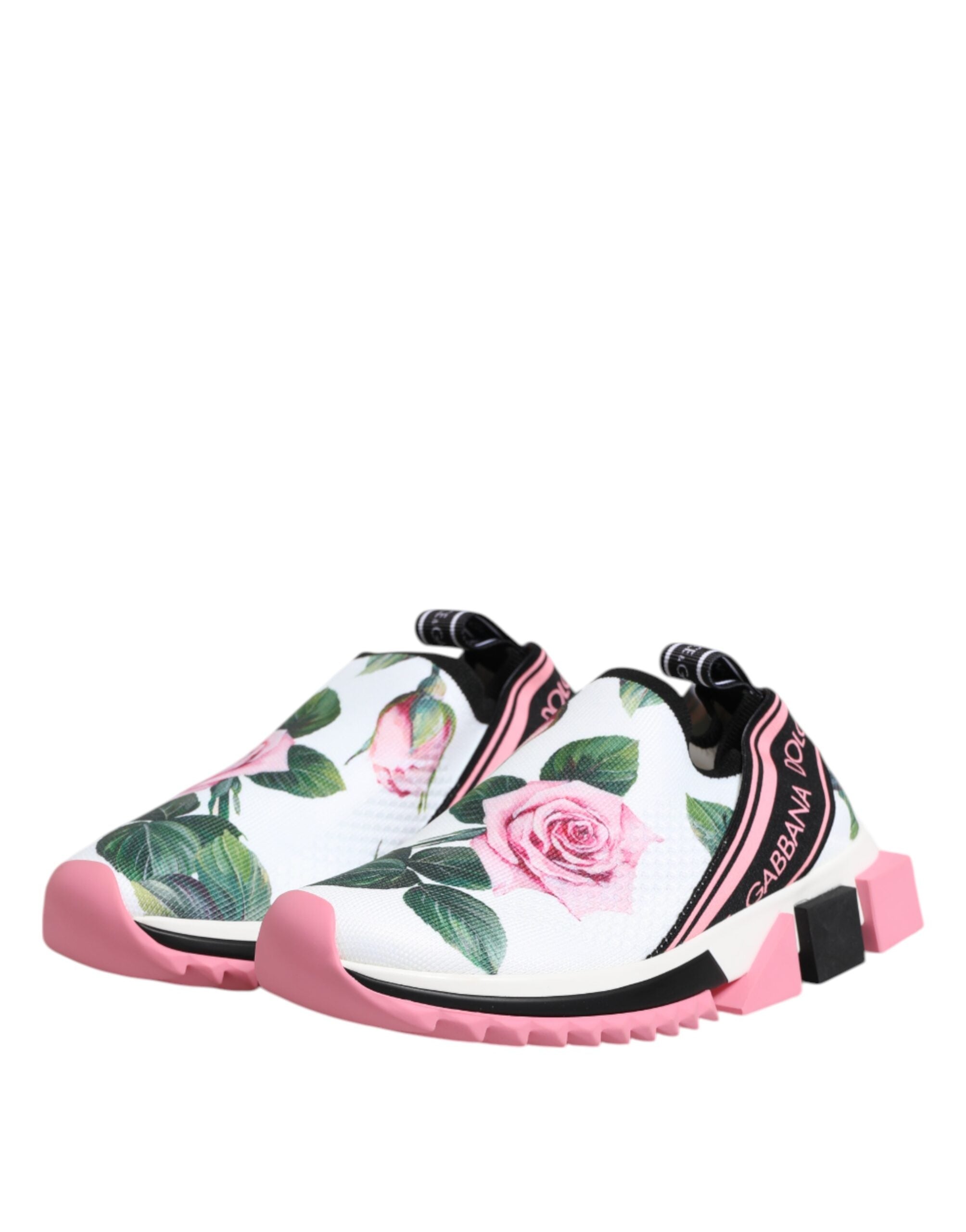 Hvite rosetrykk Sorrento Sneakers Sko