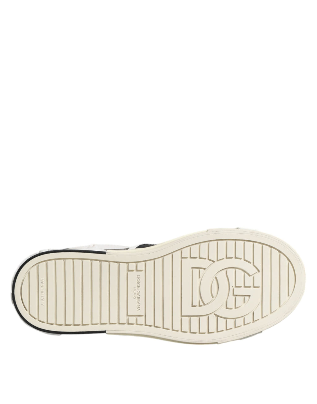 Vita Svarta Låga Sneakers i Läder