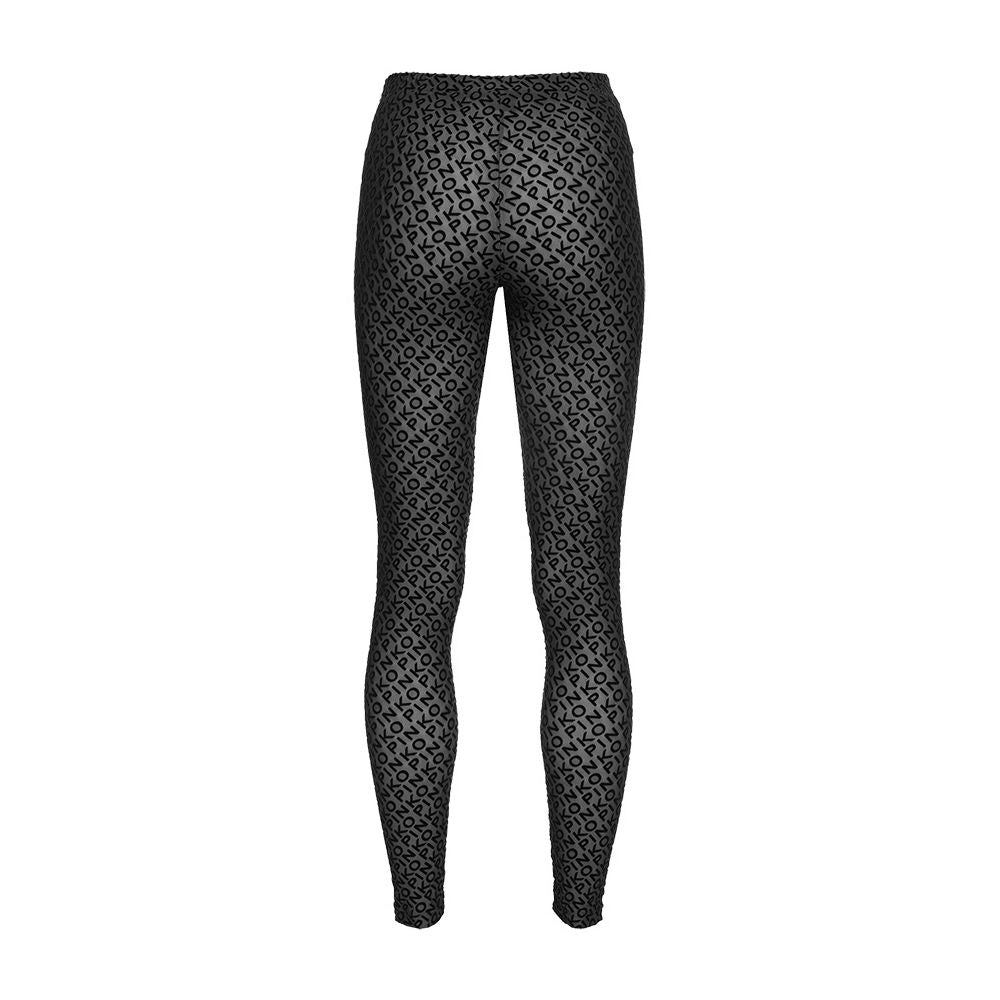 Svarta nylonjeans och byxor