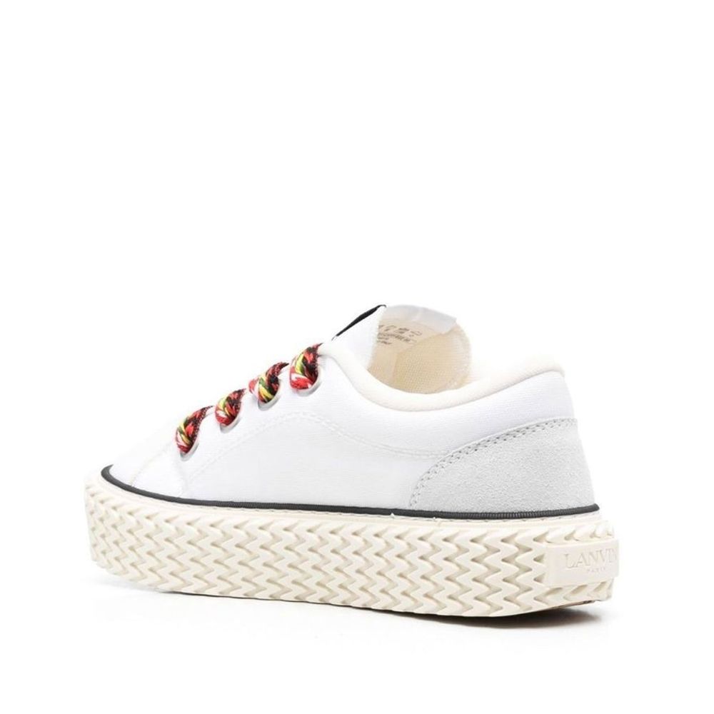 Sneakers med snörning i bomull