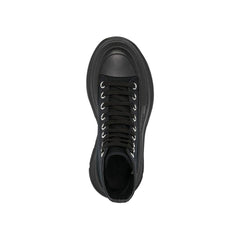 Alexander McQueen Black Canvas High Top Sneakers