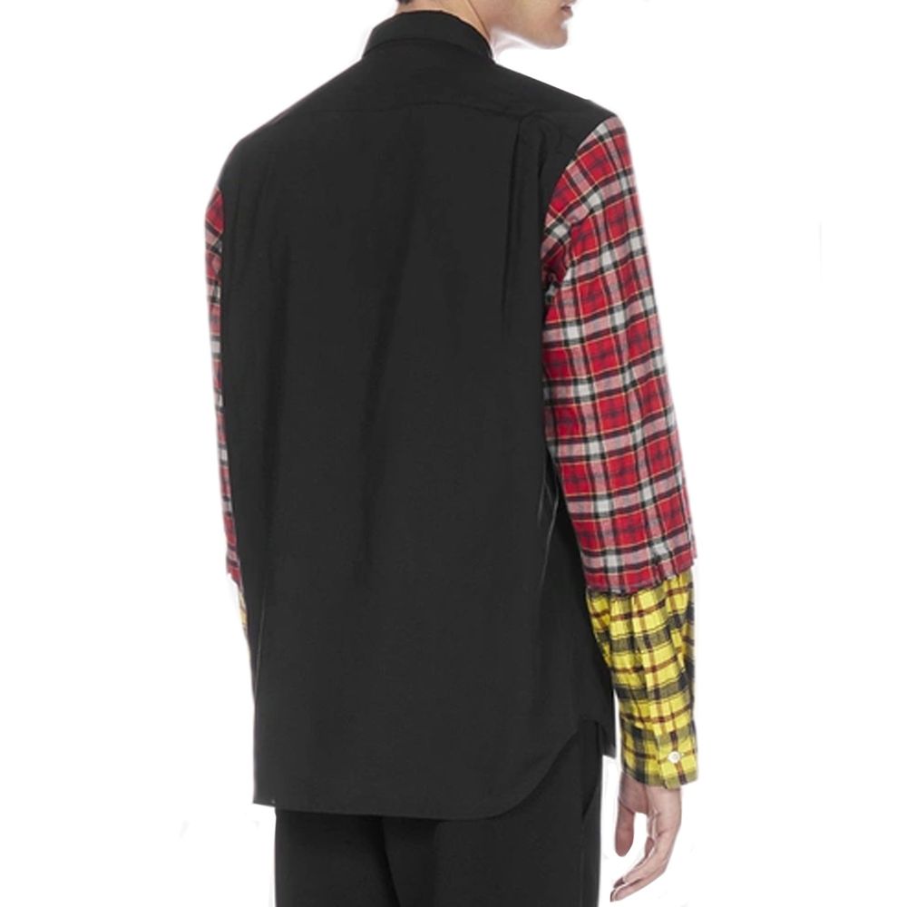 Comme Des Garçons skjorte med rutete ermer