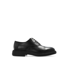 Salvatore Ferragamo Black Calfskin Oxfords And Derbies