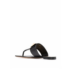 Valentino Garavani Black Leather Sandals