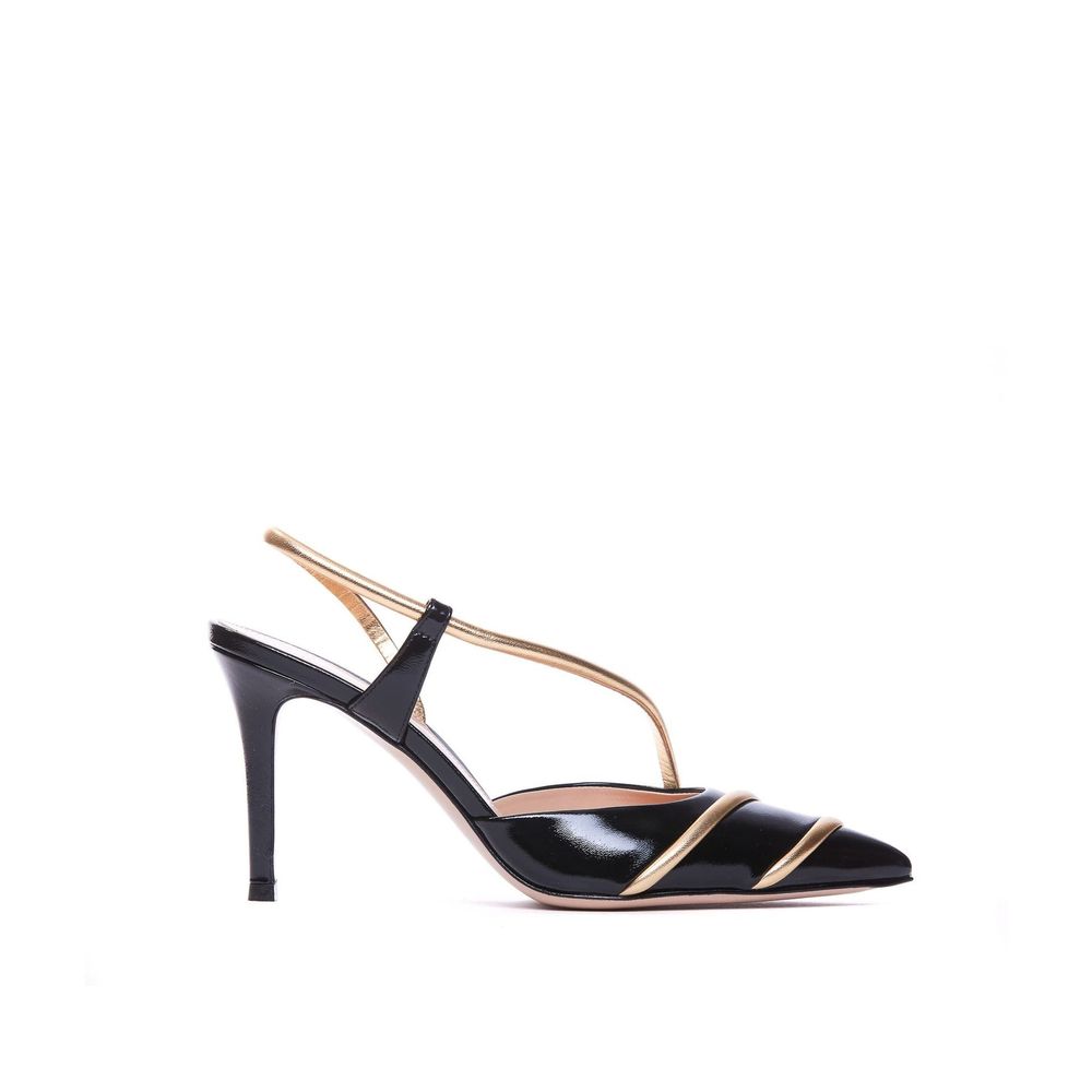 Slingback-pumps i läder