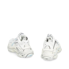 Balenciaga White Calfskin Chunky Sneakers