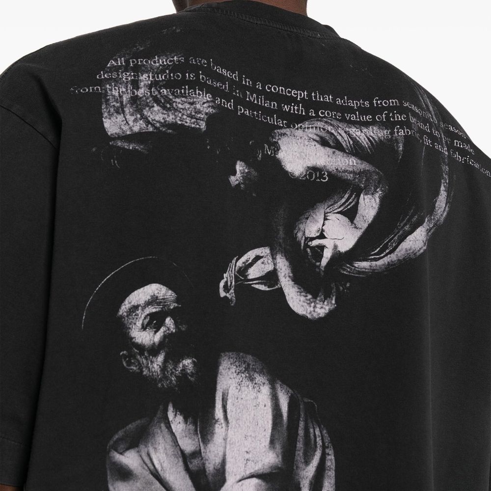 Off White S.Matthew Skate-t-skjorte med logotrykk