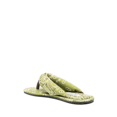 The Attico Green Elastane Slides