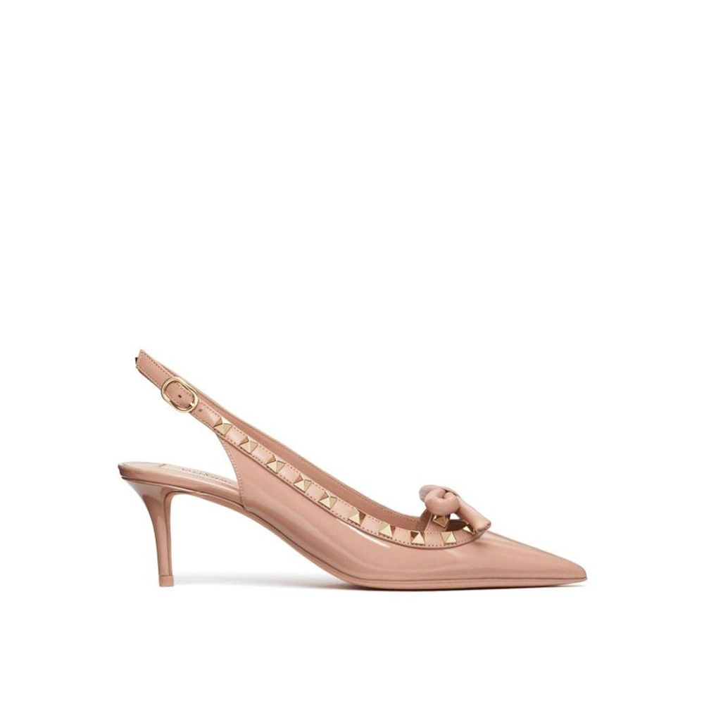 Slingback-pumps i läder