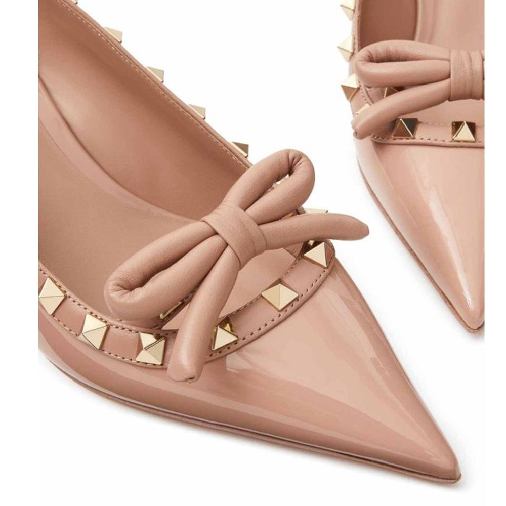 Slingback-pumps i läder
