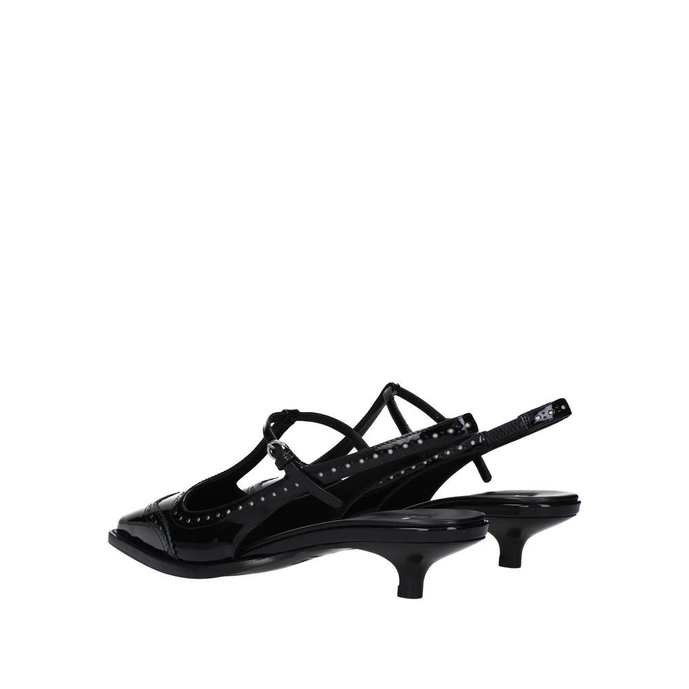 Läder Slingback Pumps