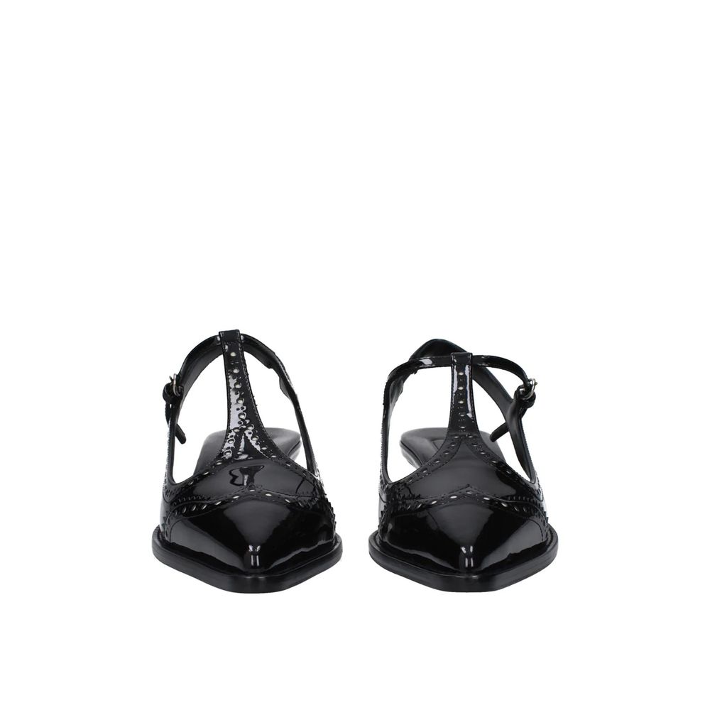 Läder Slingback Pumps