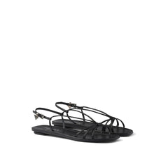 Prada Black Calfskin Sandals