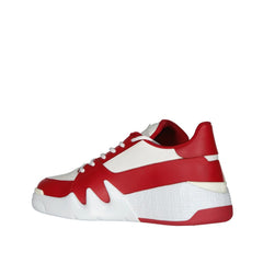 Giuseppe Zanotti Red Calfskin Low Top Sneakers