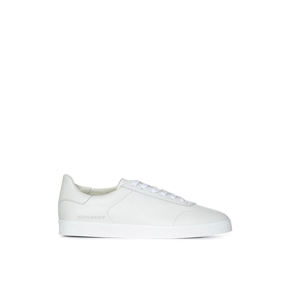 'Town' låga lädersneakers