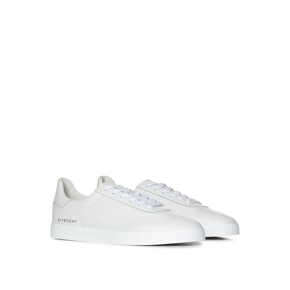 'Town' låga lädersneakers