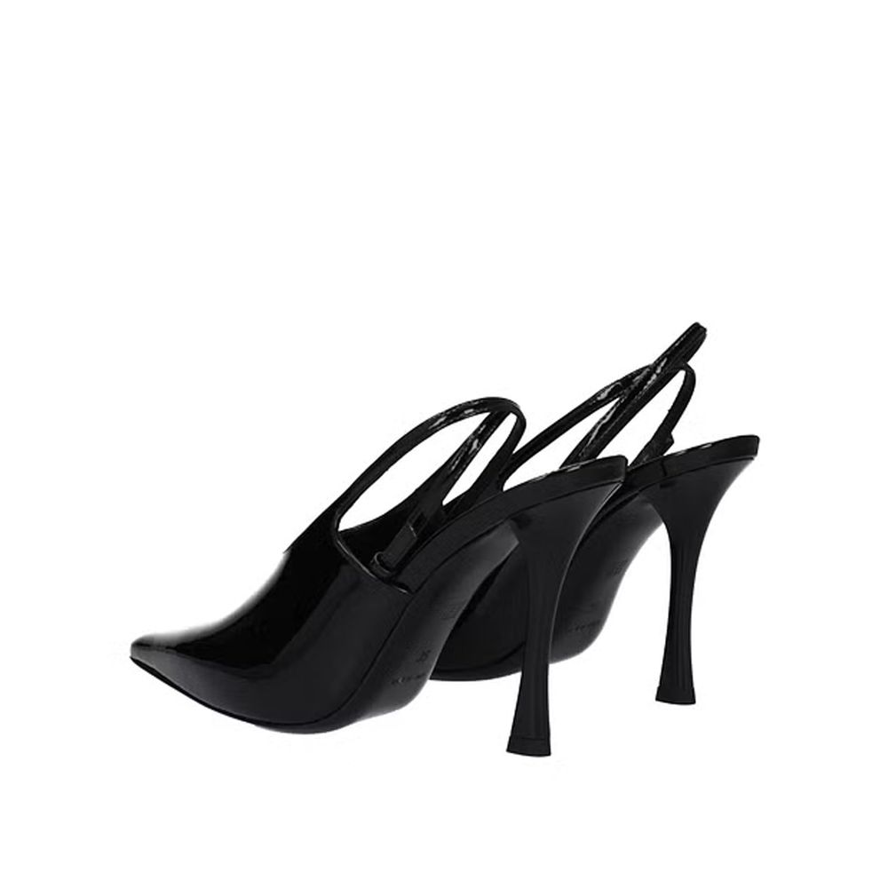 Slingback-pumps i läder