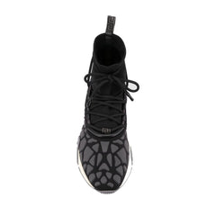 Versace Black Fabric Athletic Sneakers