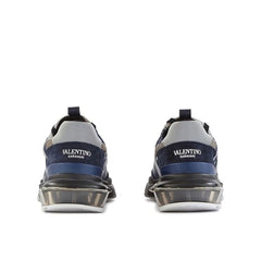 Valentino Garavani Blue Fabric Athletic Sneakers