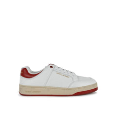 Saint Laurent White Calfskin Low Top Sneakers