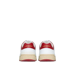 Saint Laurent White Calfskin Low Top Sneakers