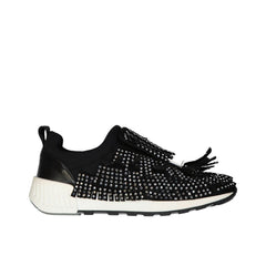 Sergio Rossi Black Fabric Chunky Sneakers