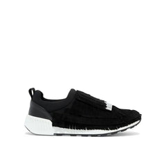Sergio Rossi Black Fabric Athletic Sneakers