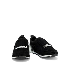 Sergio Rossi Black Fabric Athletic Sneakers