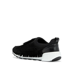 Sergio Rossi Black Fabric Athletic Sneakers