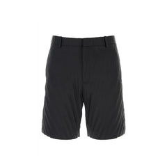 Valentino Black Nylon Bermuda Shorts