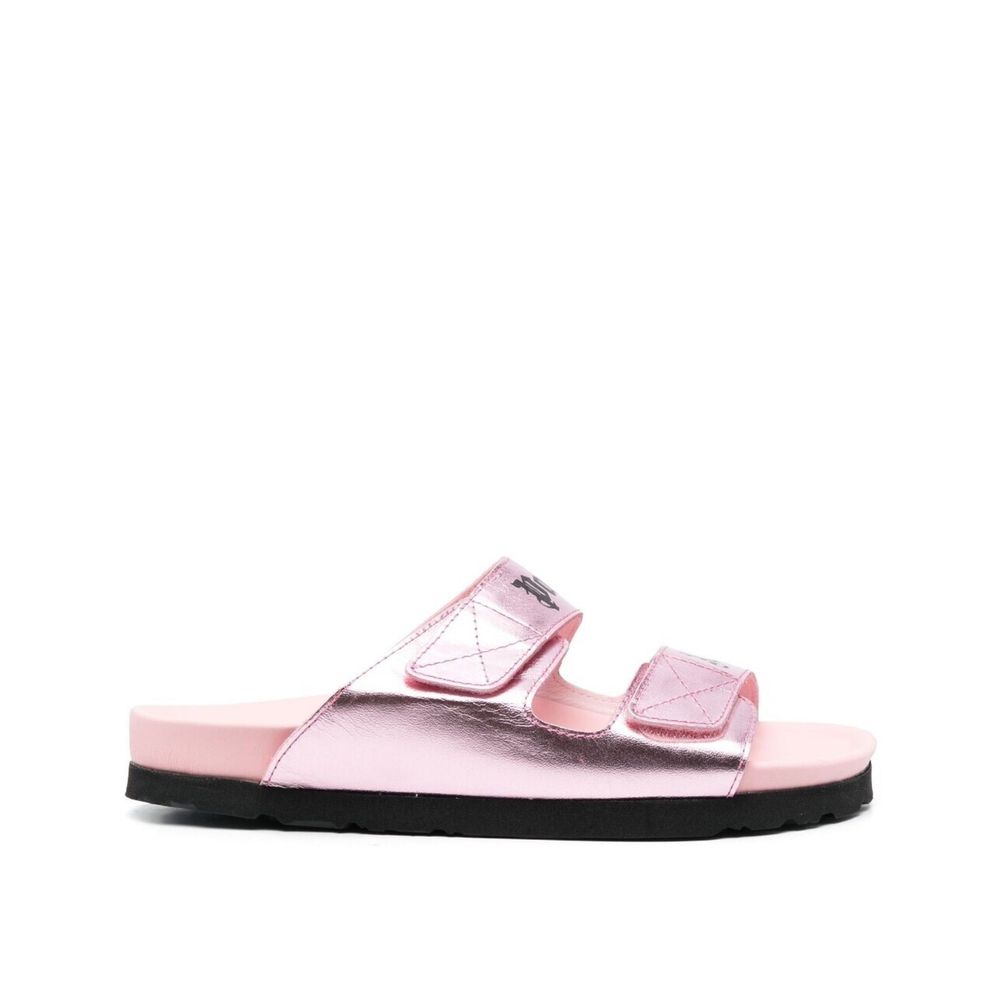Sandaler i skinn med logo