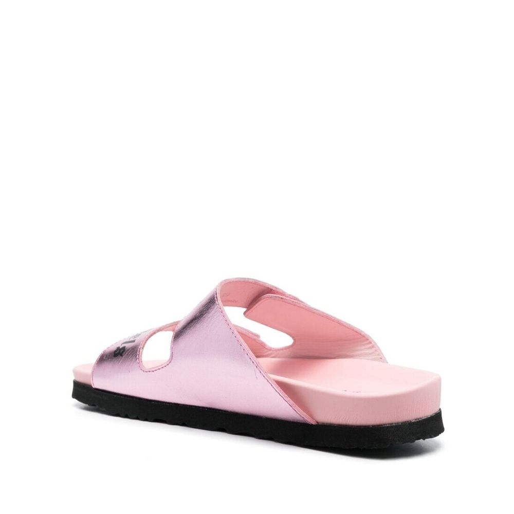 Sandaler i skinn med logo