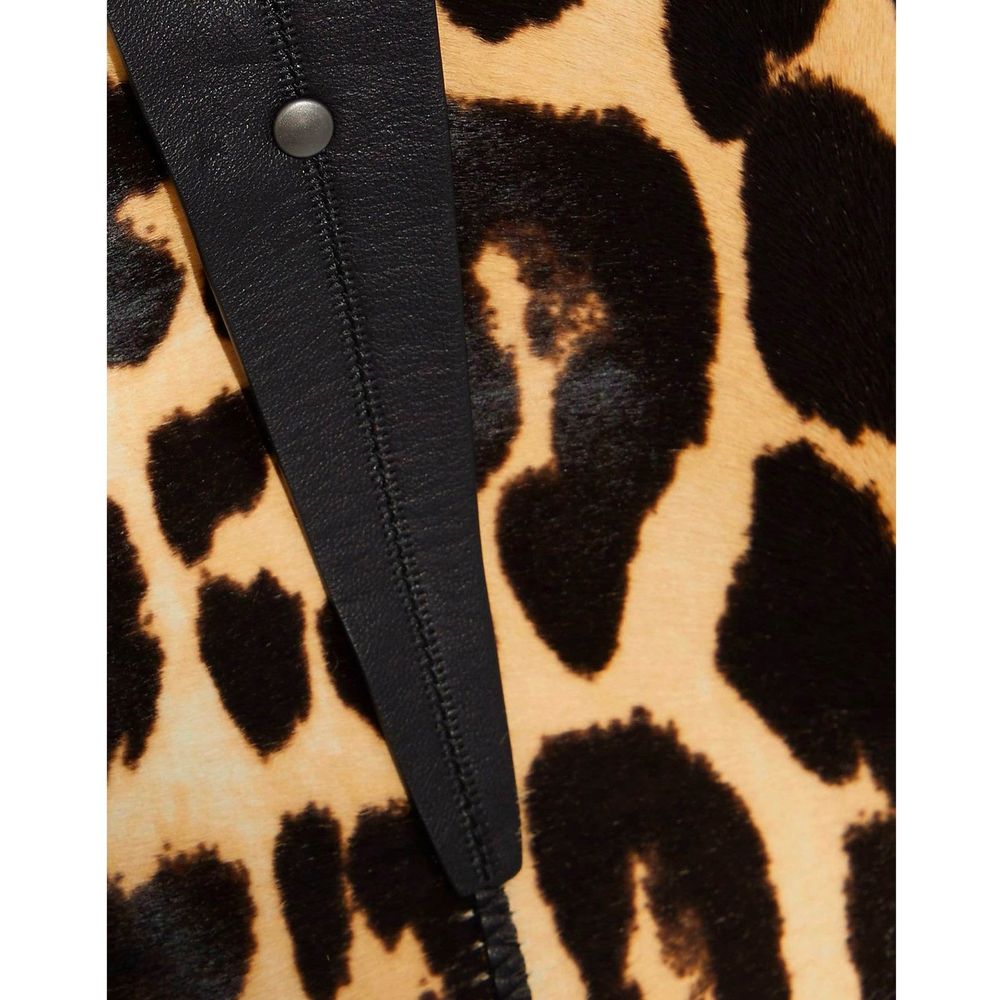 Leopardmönstrad kjol med vadhår