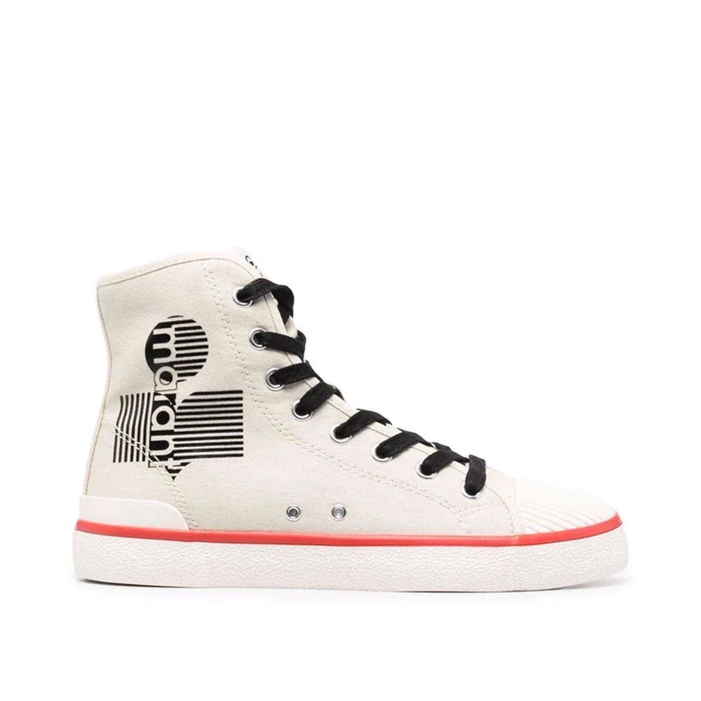 Sneakers med logotyp i canvas