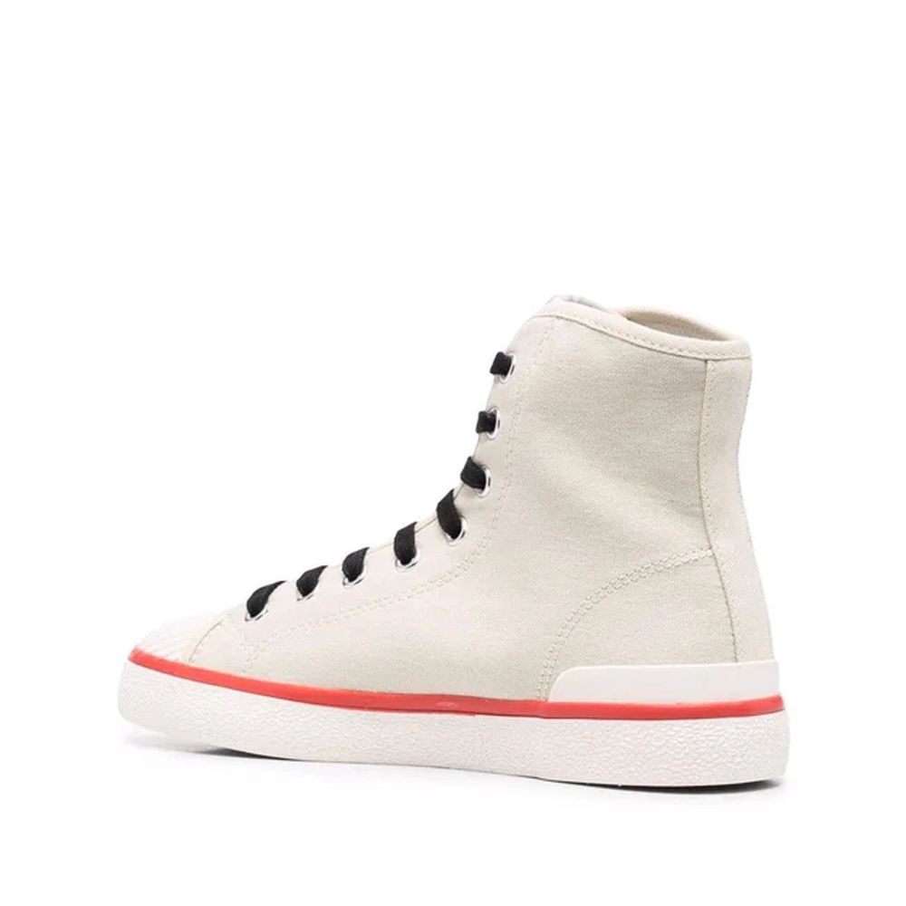 Sneakers med logotyp i canvas
