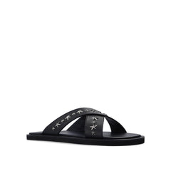 Jimmy Choo Black Calfskin Sandals
