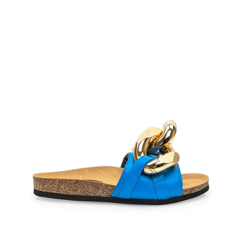 Flate sandaler i skinn