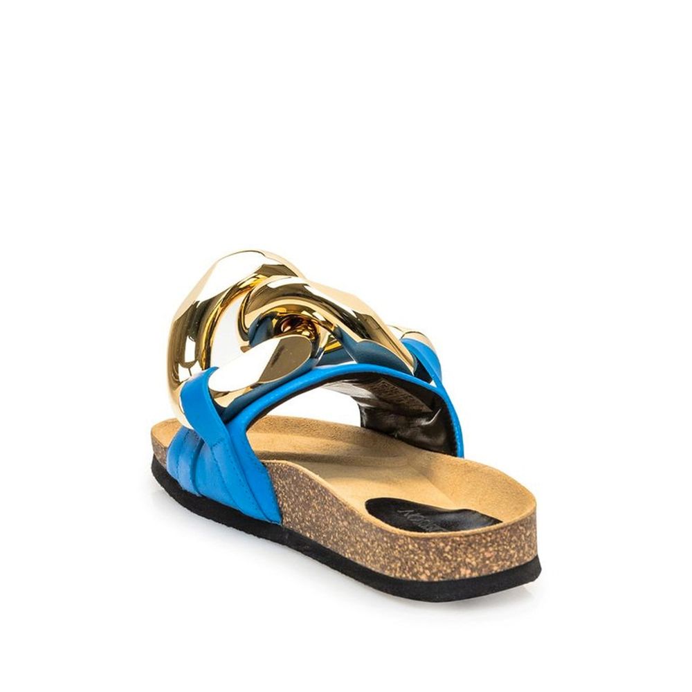 Flate sandaler i skinn