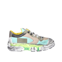 Maison Margiela Green Fabric Chunky Sneakers