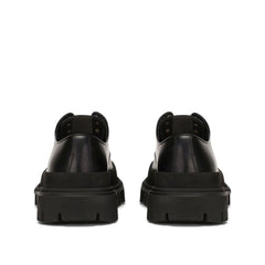 Dolce & Gabbana Black Calfskin Oxfords And Derbies